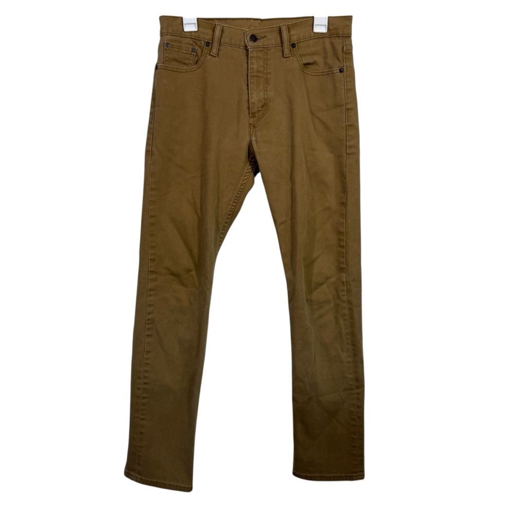 Levi's 513 30x32 Slim Straight Khaki Tan Jeans